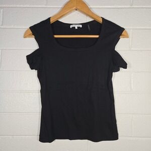 Helmut Lang Black Jersey Edgy Cotton Large Goth Alt Emo Cyberpunk Luxury Cutouts